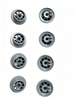DISHWASHER LOWER BASKET WHEELS (8 PCS) 165314 00165314