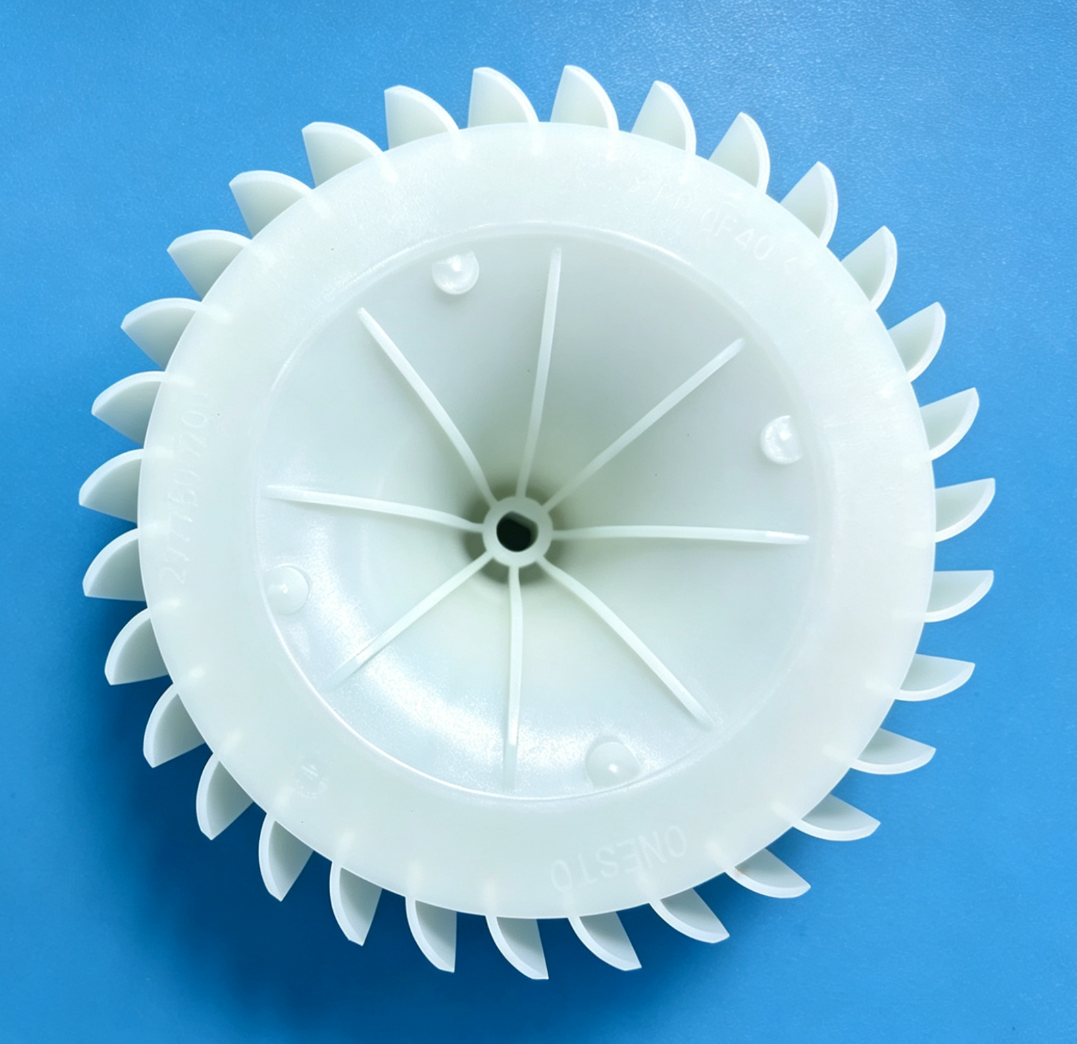 Aerodynamic turbine blades for dryer exhaust fan