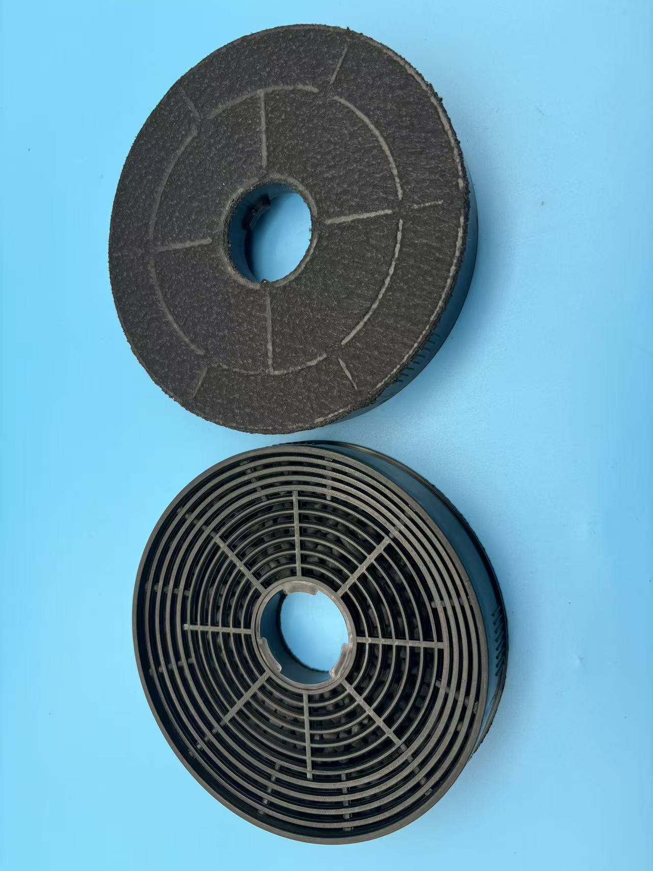 High-density activated carbon granules in K5-2 cooker hood filter