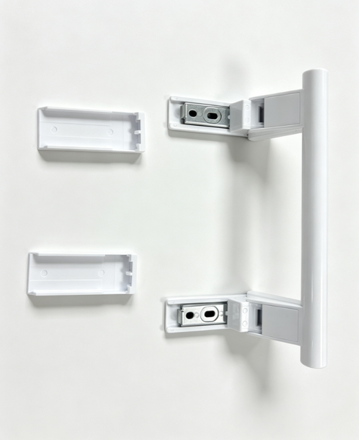 FREEZER DOOR HANDLE WITH 2 PZ COVER (207MM) 7432600 7430668 743066800